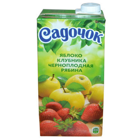 Сок садочок 0.95л яблоко/клубника/черноплод рябина - заказать доставку ...